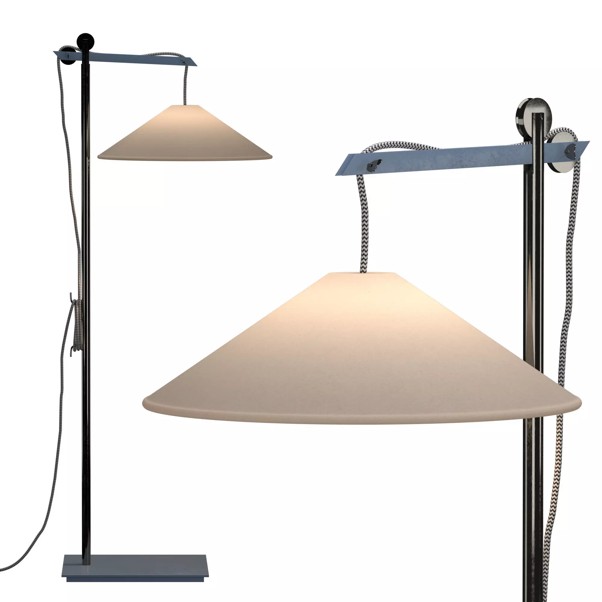 Kraft Floor Lamp 3D model_0