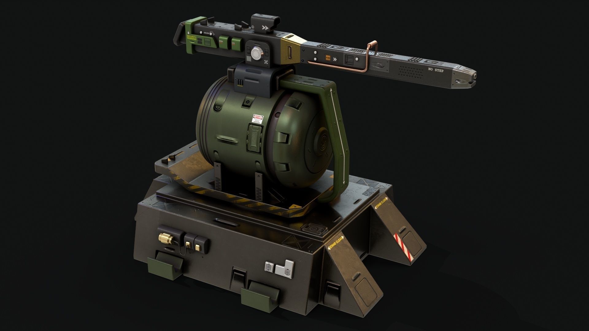 Sentry Turret 3D model_6