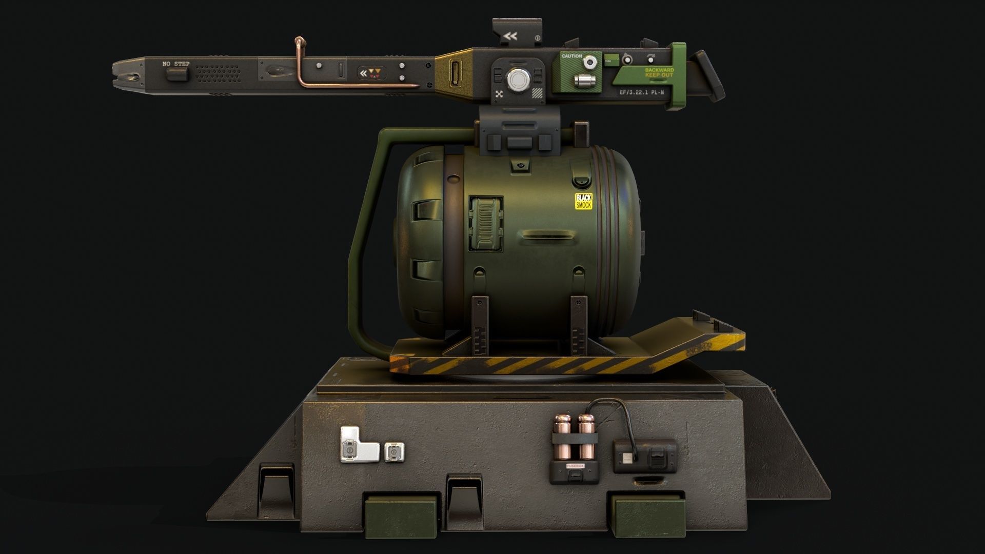 Sentry Turret 3D model_8