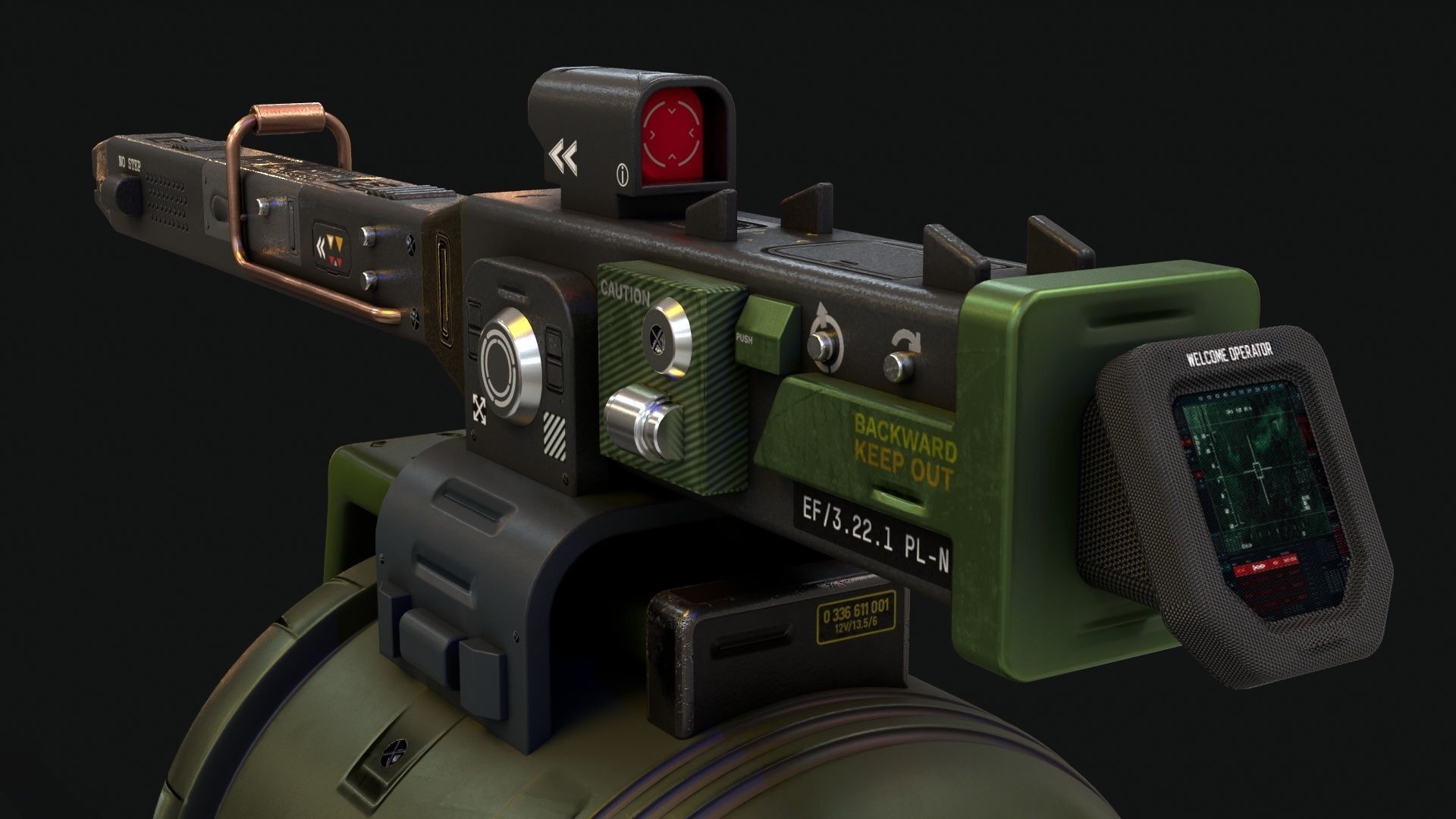 Sentry Turret 3D model_14