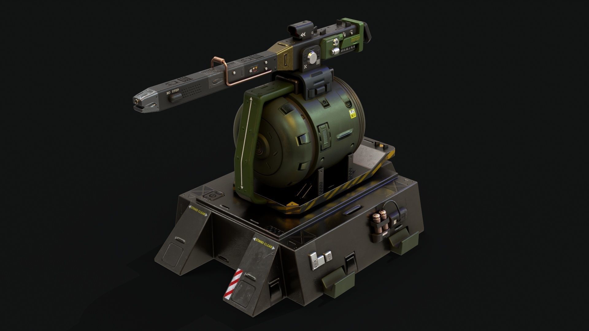 Sentry Turret 3D model_3