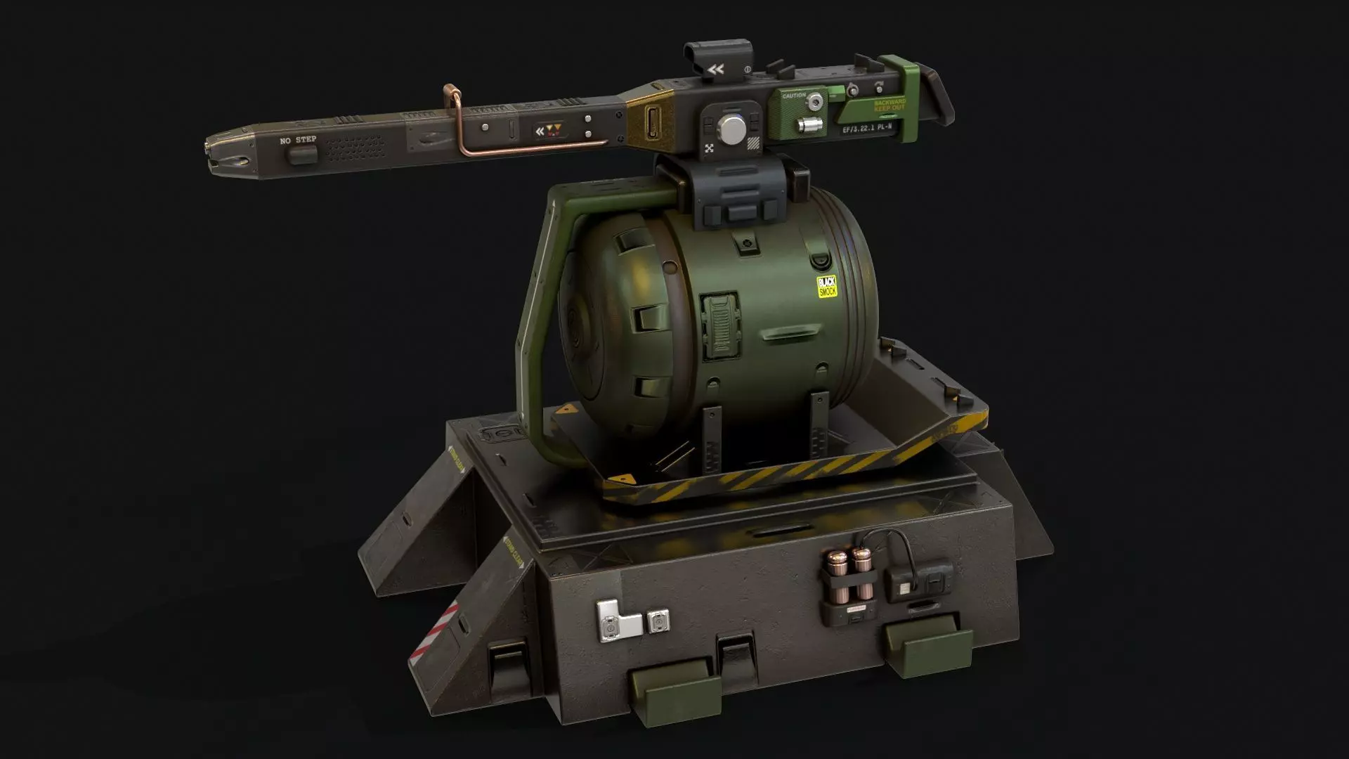 Sentry Turret 3D model_0