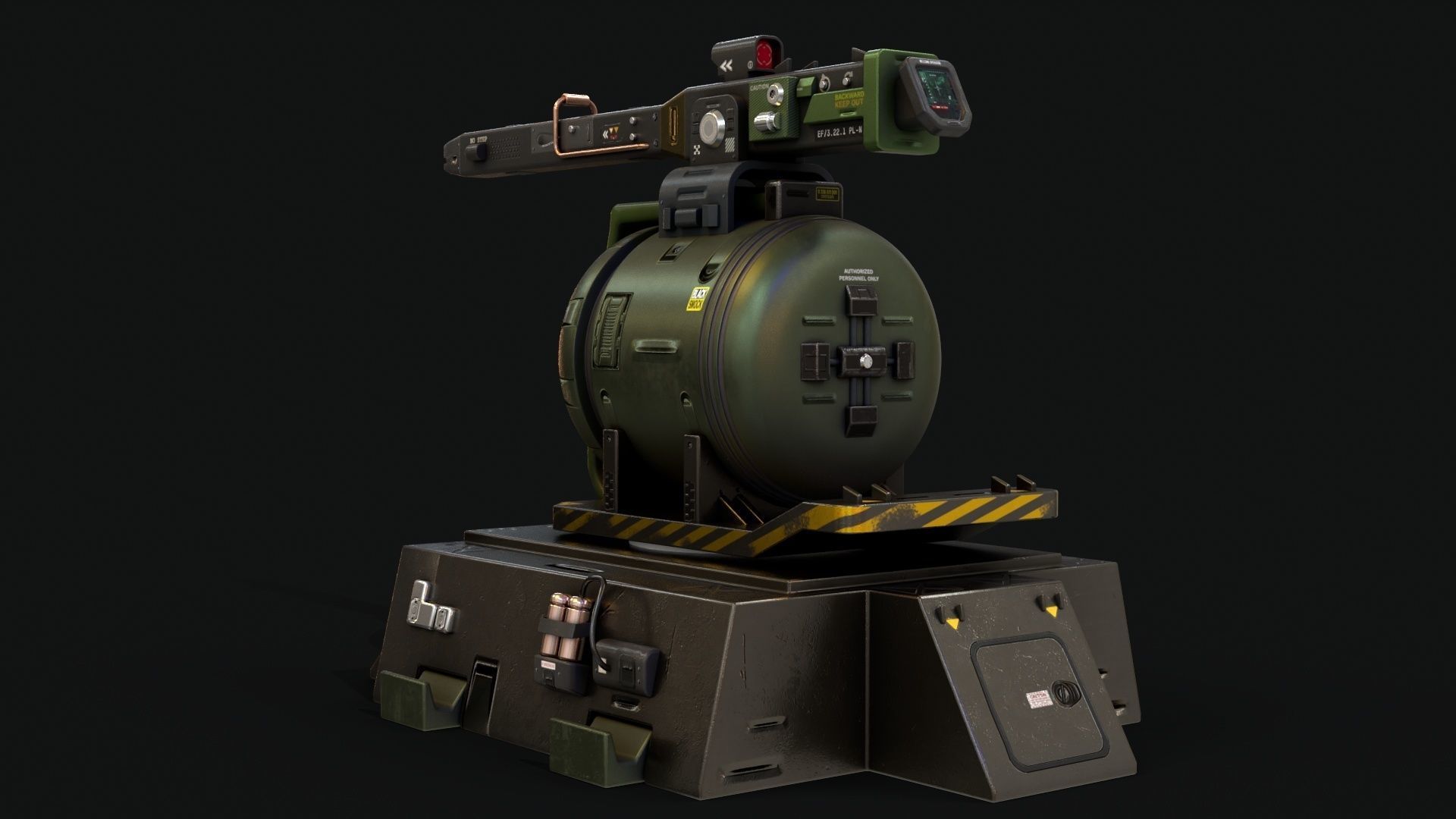 Sentry Turret 3D model_9