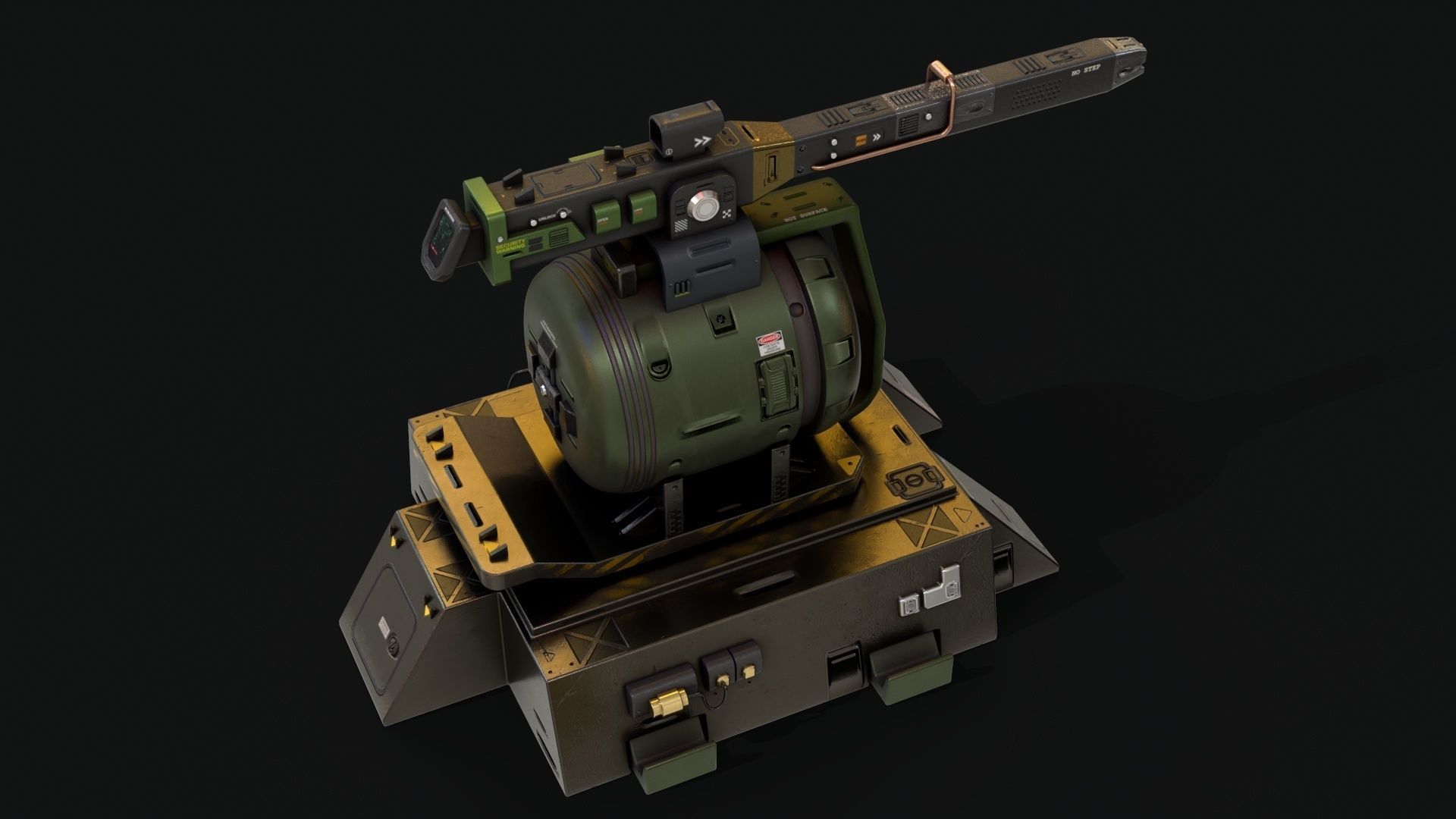 Sentry Turret 3D model_5