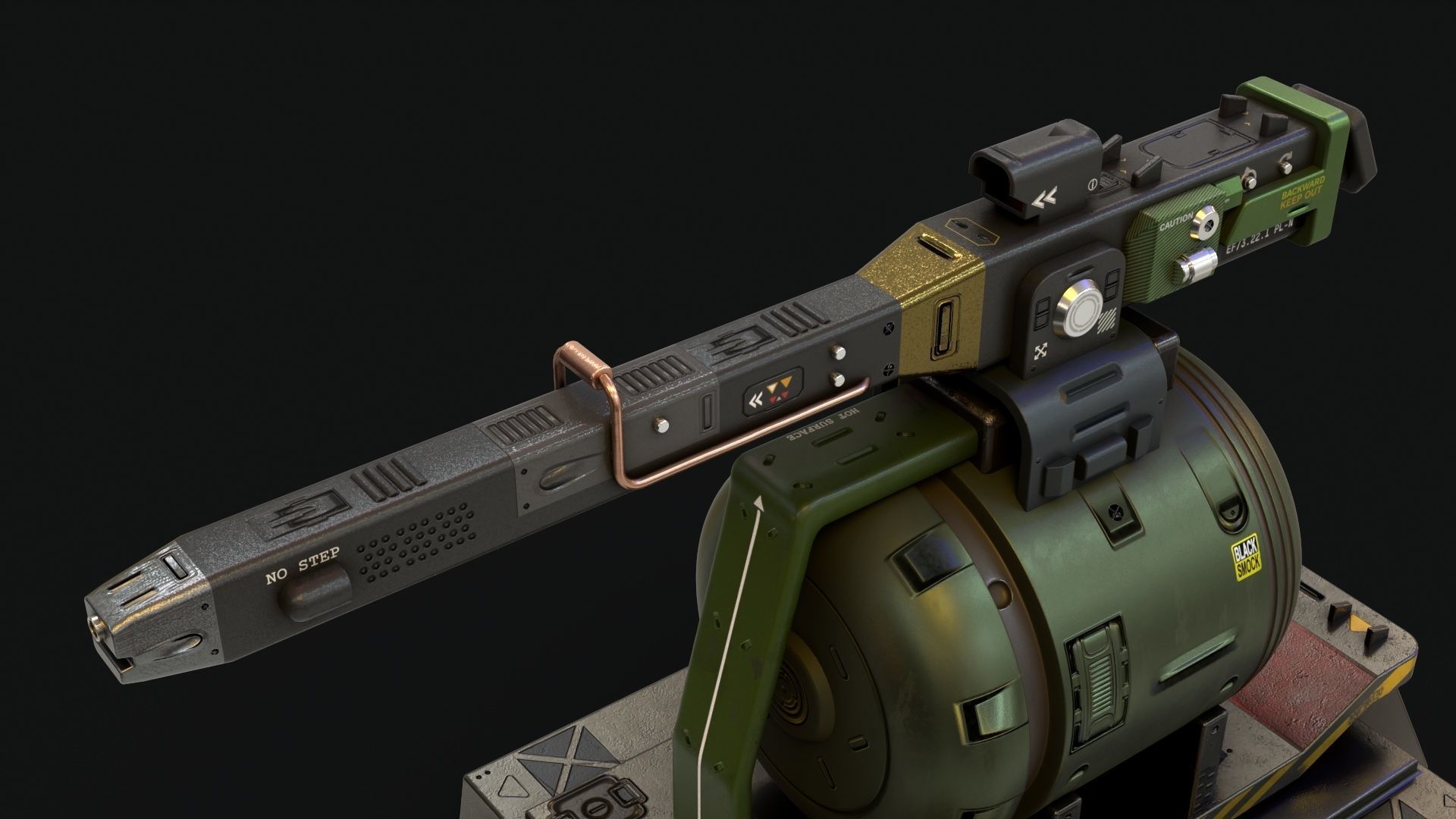 Sentry Turret 3D model_13