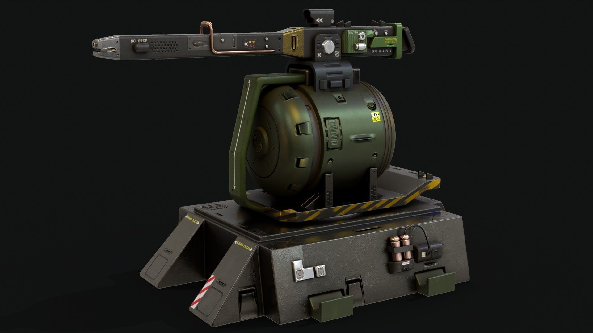 Sentry Turret 3D model_7