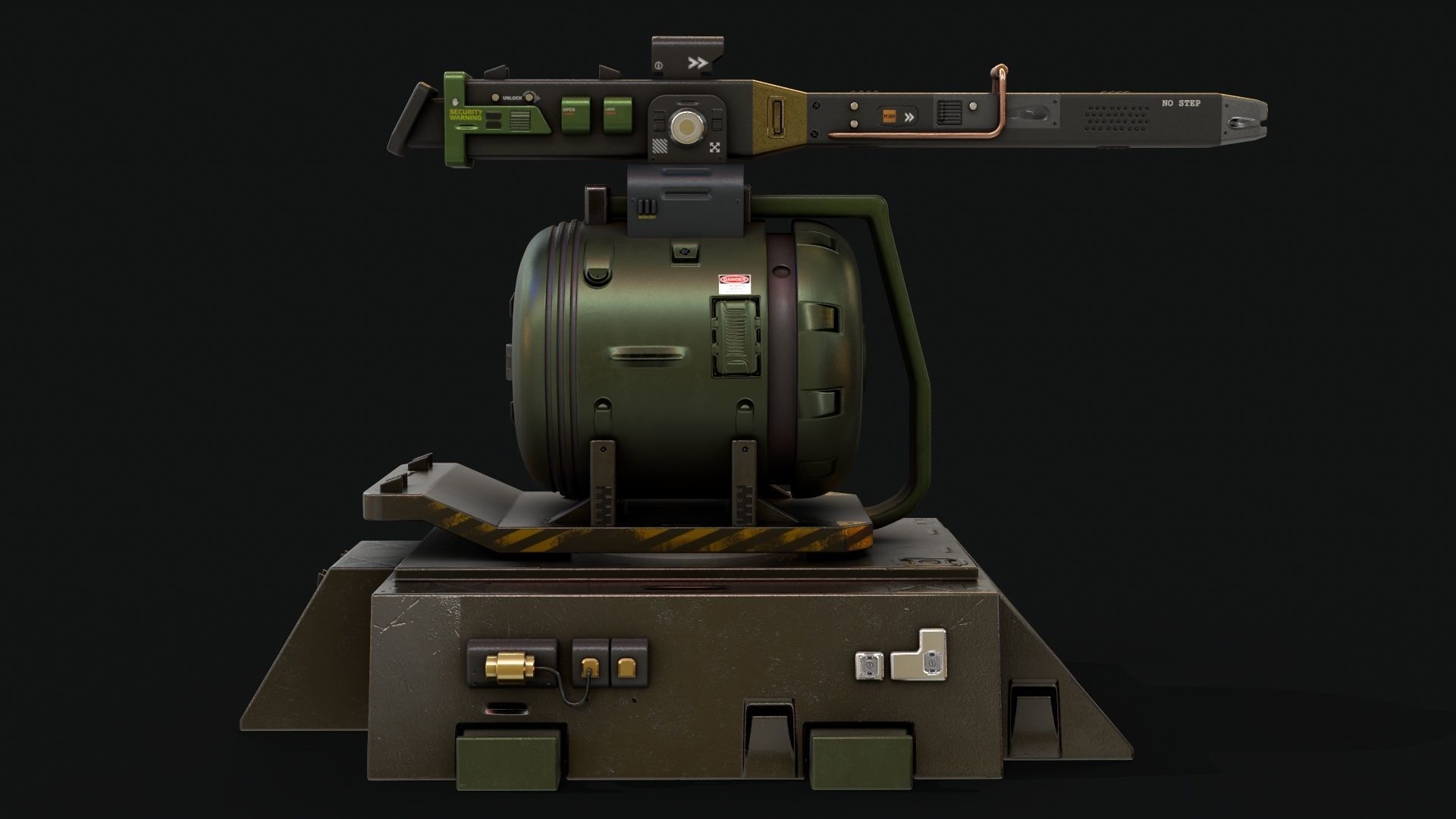 Sentry Turret 3D model_11