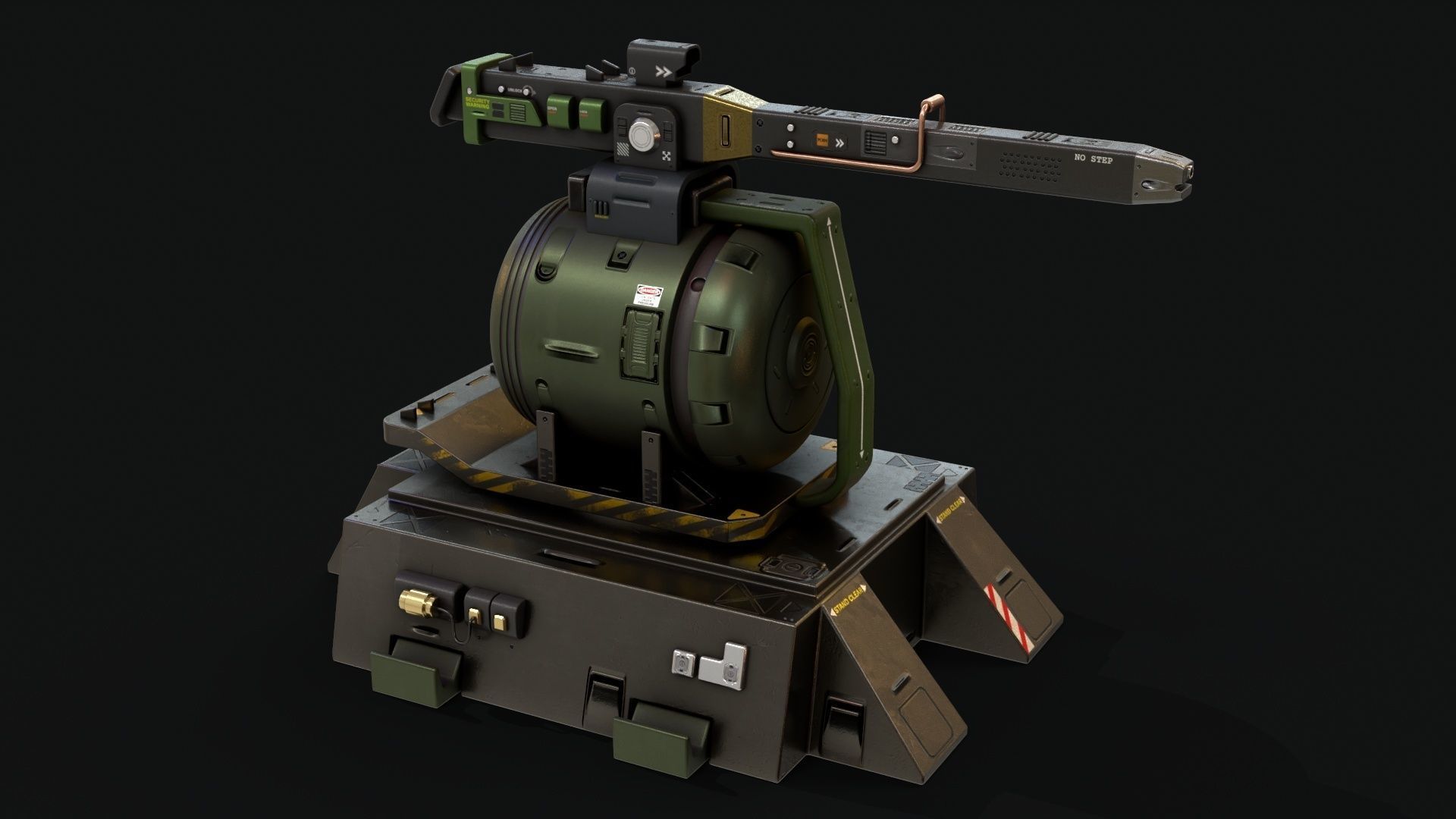 Sentry Turret 3D model_2