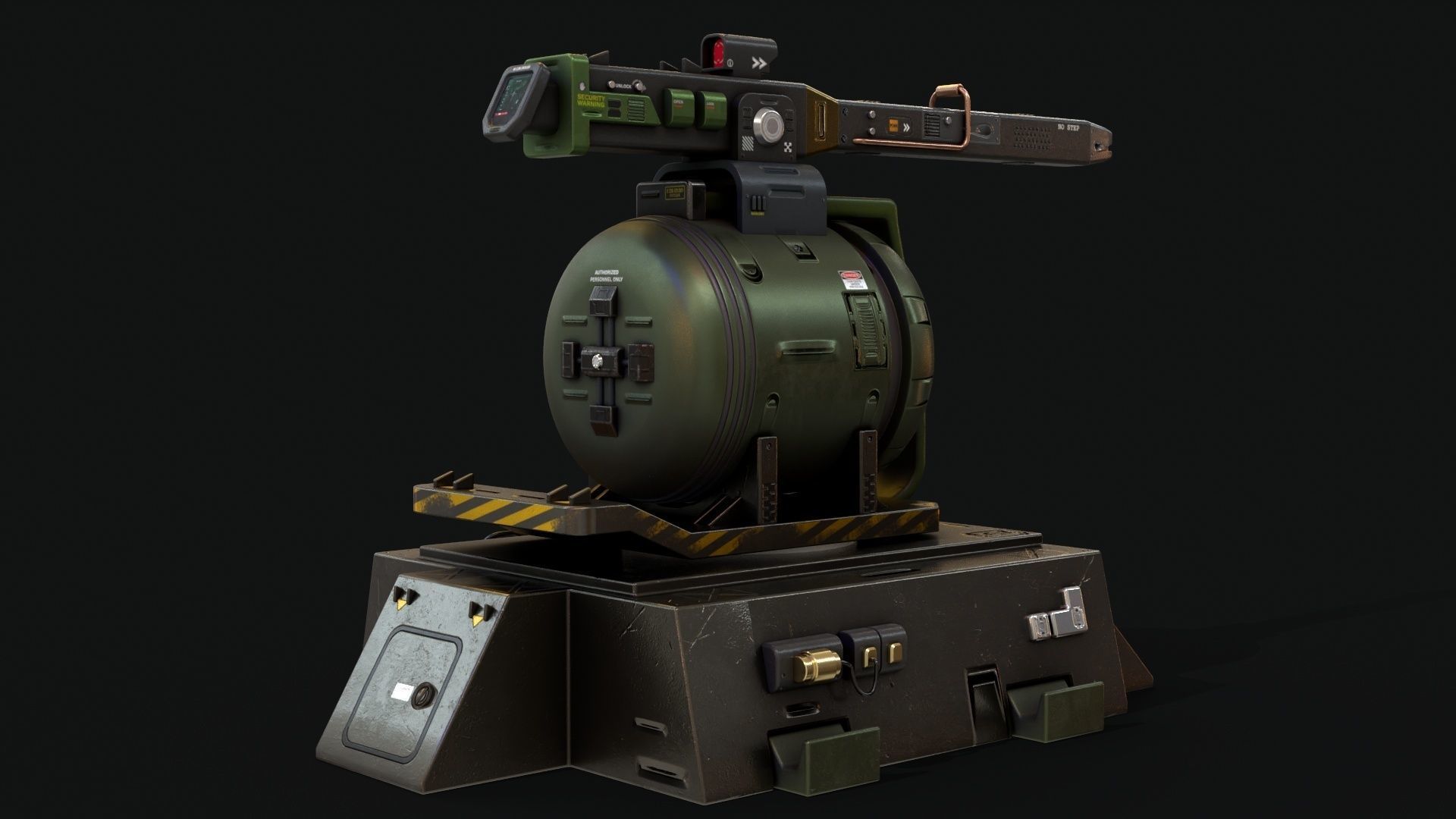 Sentry Turret 3D model_10