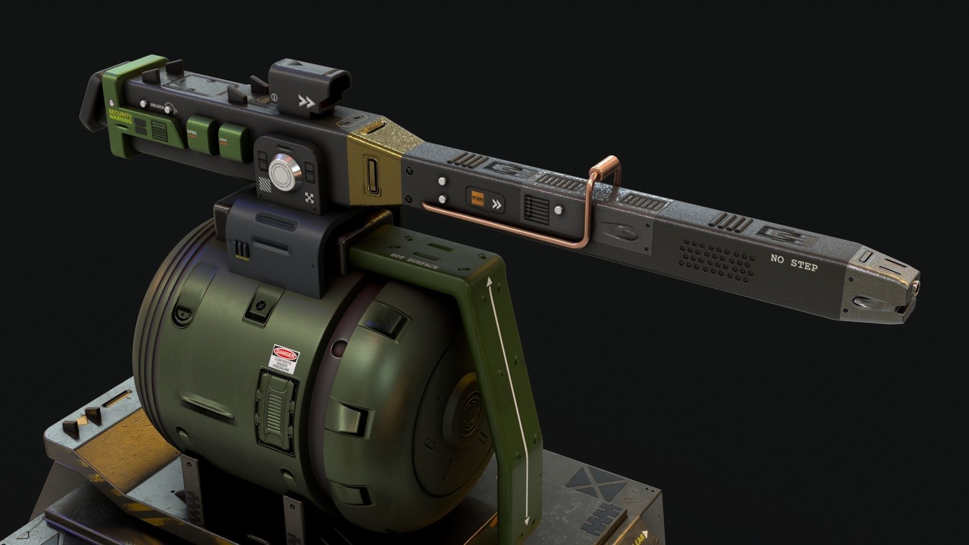 Sentry Turret 3D model_12