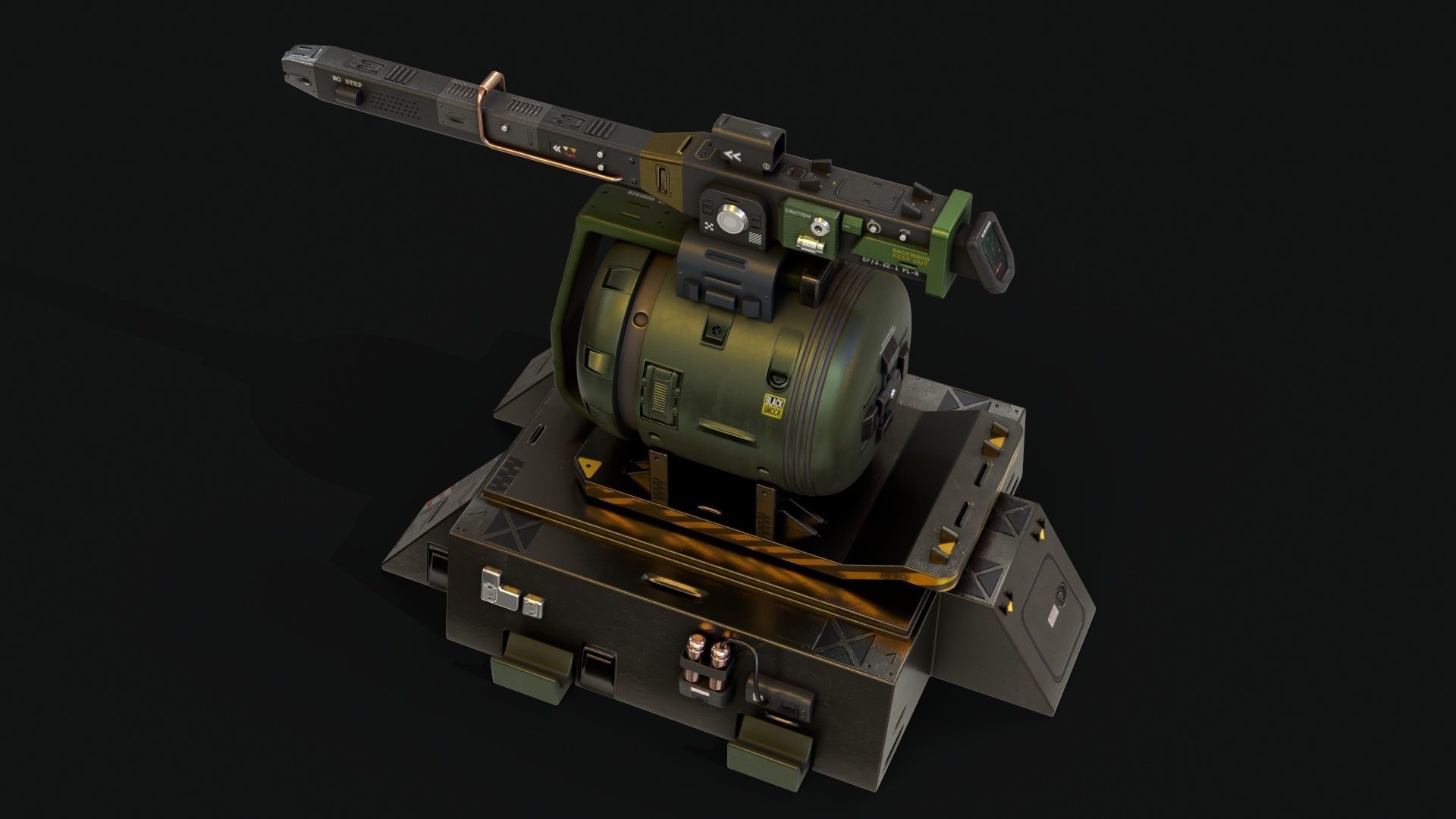 Sentry Turret 3D model_4