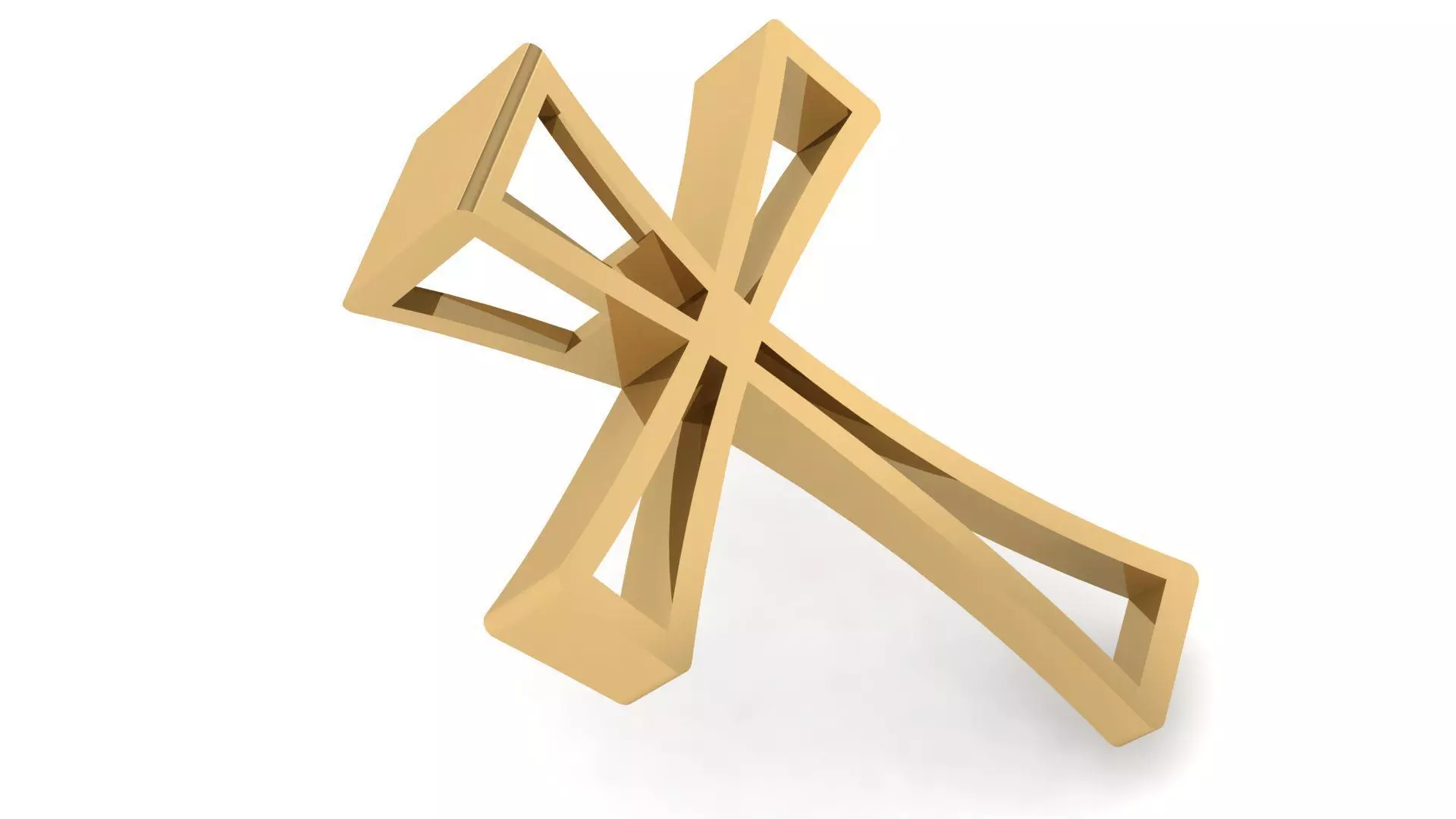 CROSS PENDANT CR31 3D print model_0