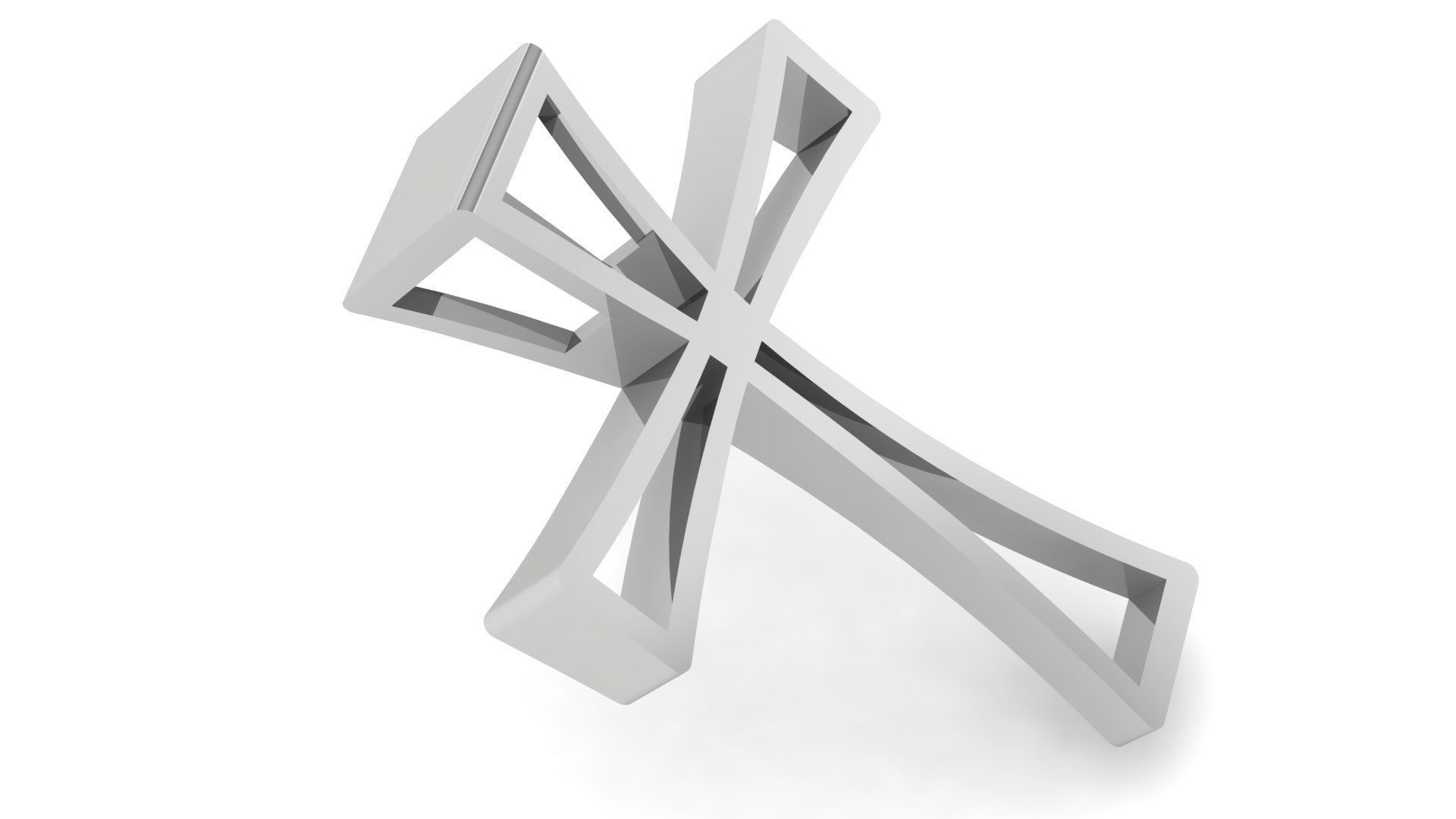 CROSS PENDANT CR31 3D print model_1