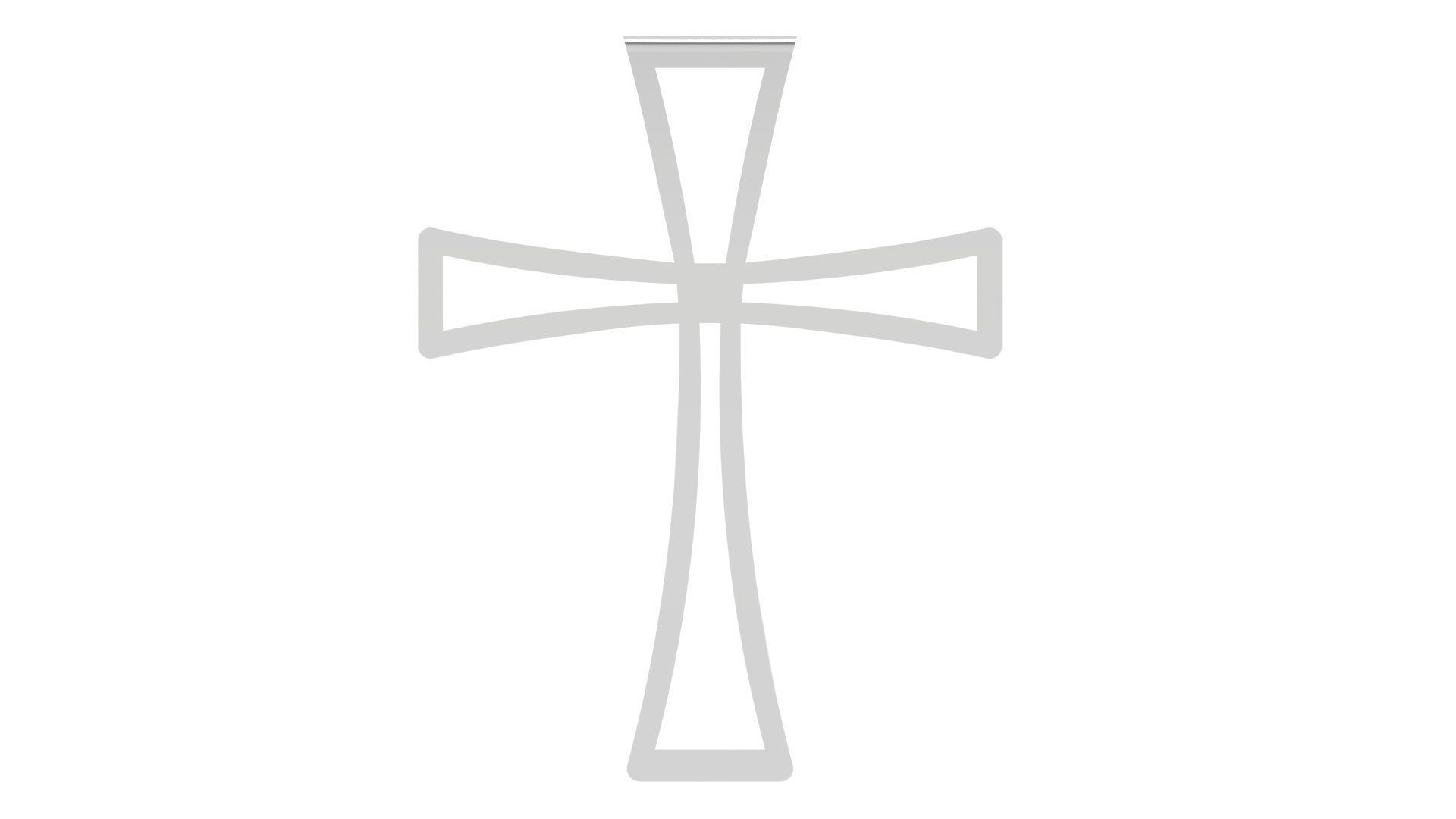 CROSS PENDANT CR31 3D print model_5