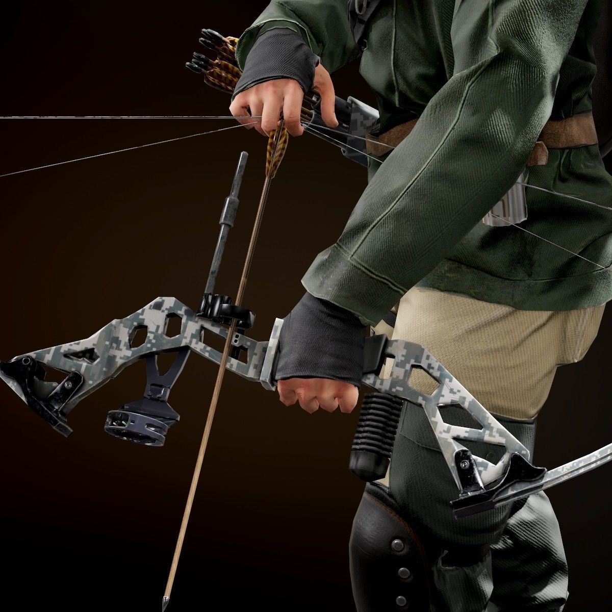 Survivor Character Low-poly 3D model_19