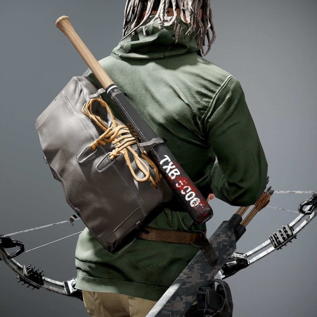 Survivor Character Low-poly 3D model_18