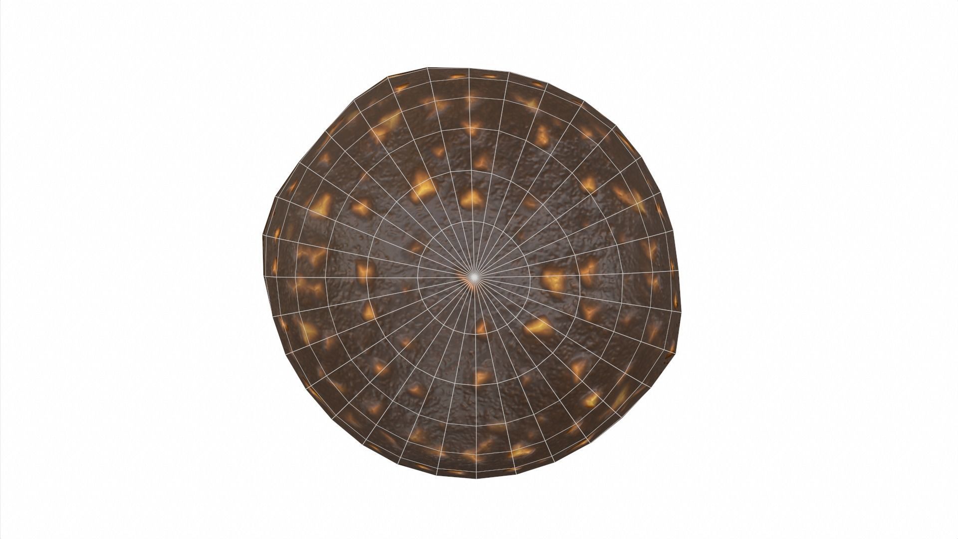 Chocolate bomb Low-poly 3D model_6