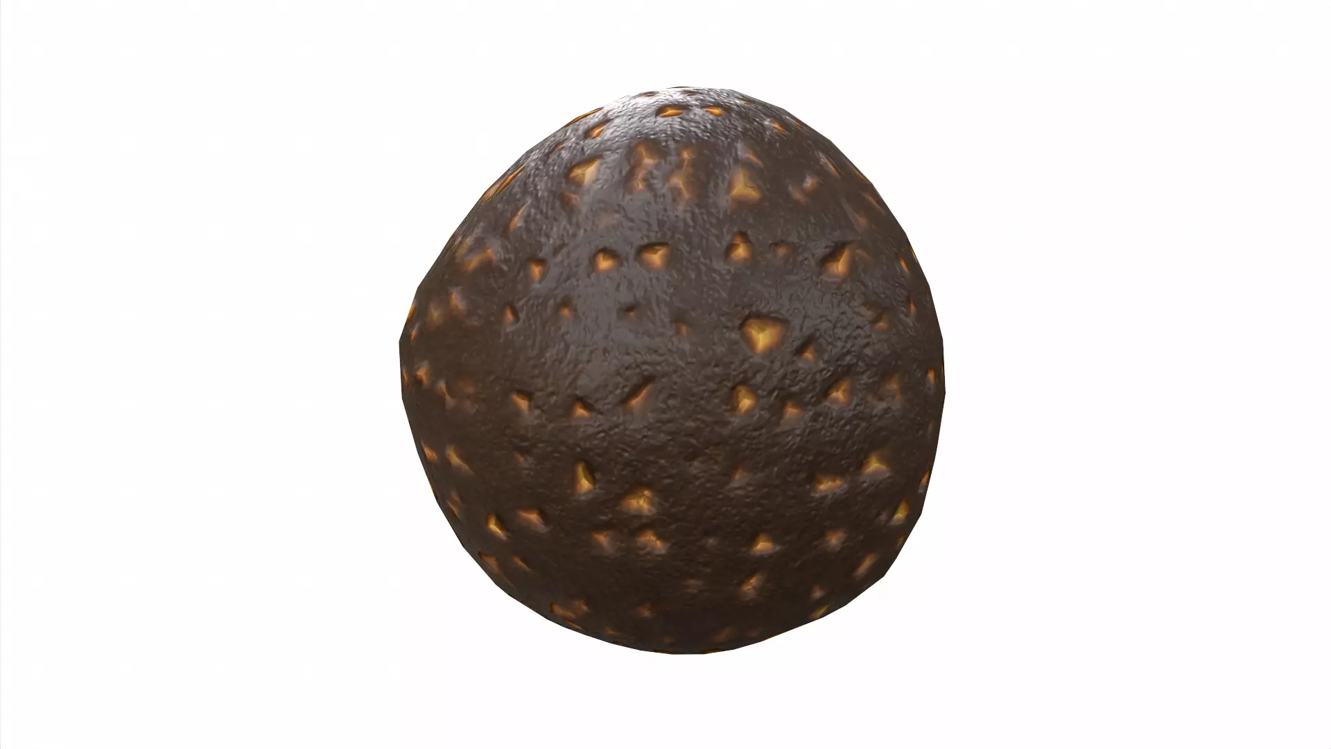 Chocolate bomb Low-poly 3D model_0