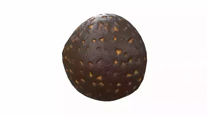 Chocolate bomb Low-poly 3D model
