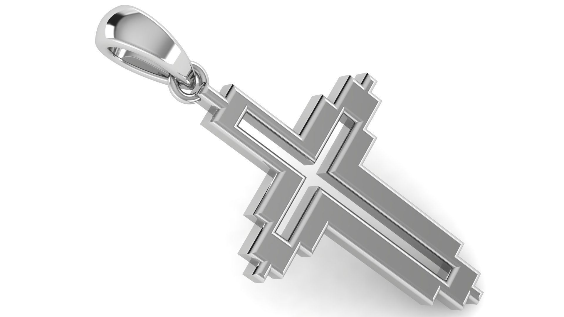 CROSS PENDANT CR40 3D print model_1