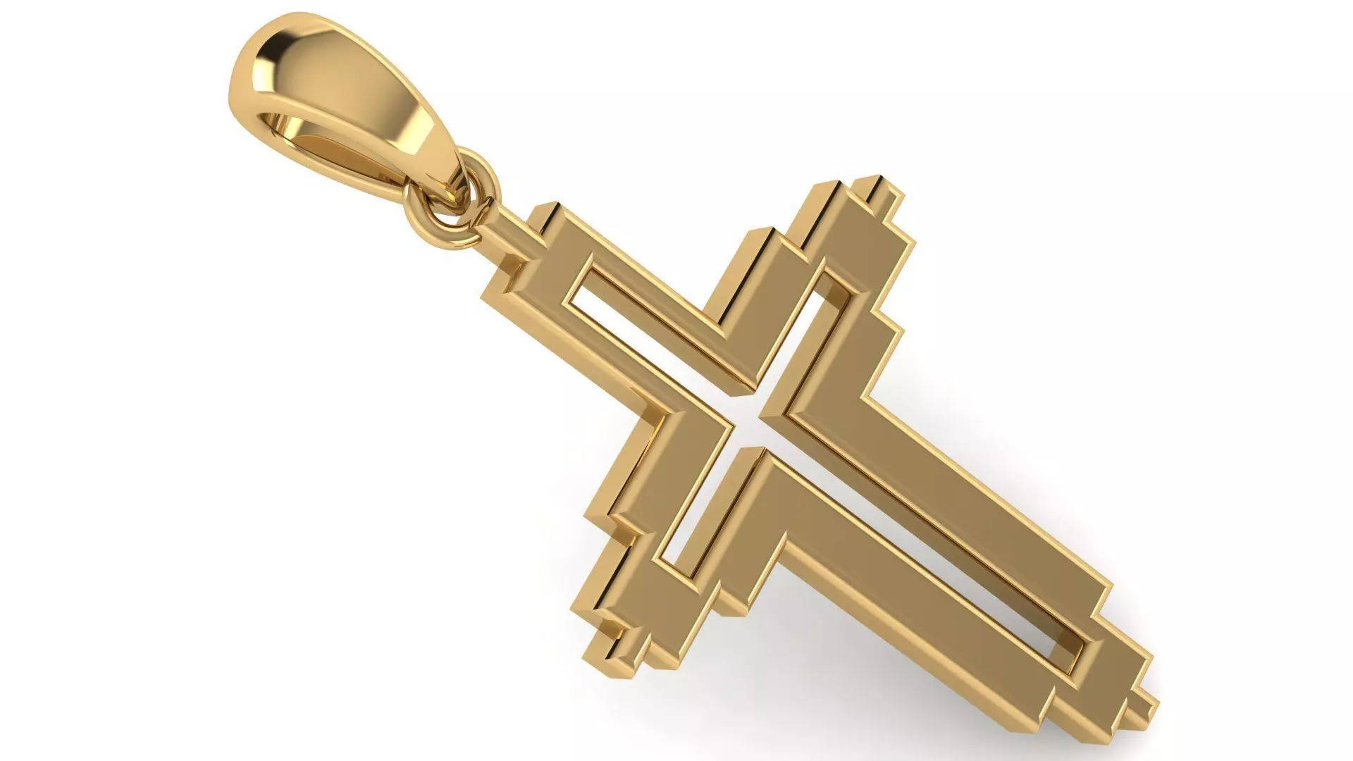 CROSS PENDANT CR40 3D print model_0