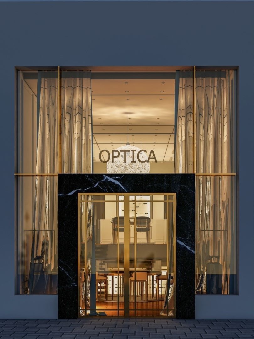 Optic interior and exterior shop 3d model 3D model_1