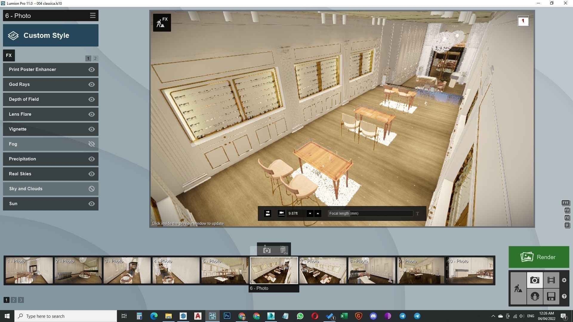 Optic interior and exterior shop 3d model 3D model_23