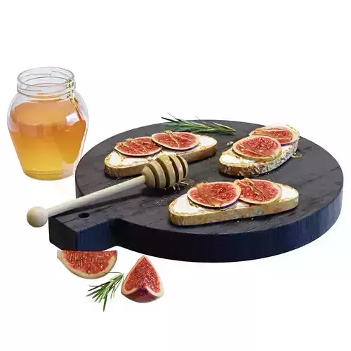 Food Set 23 - Fig Sandwiches with Honey