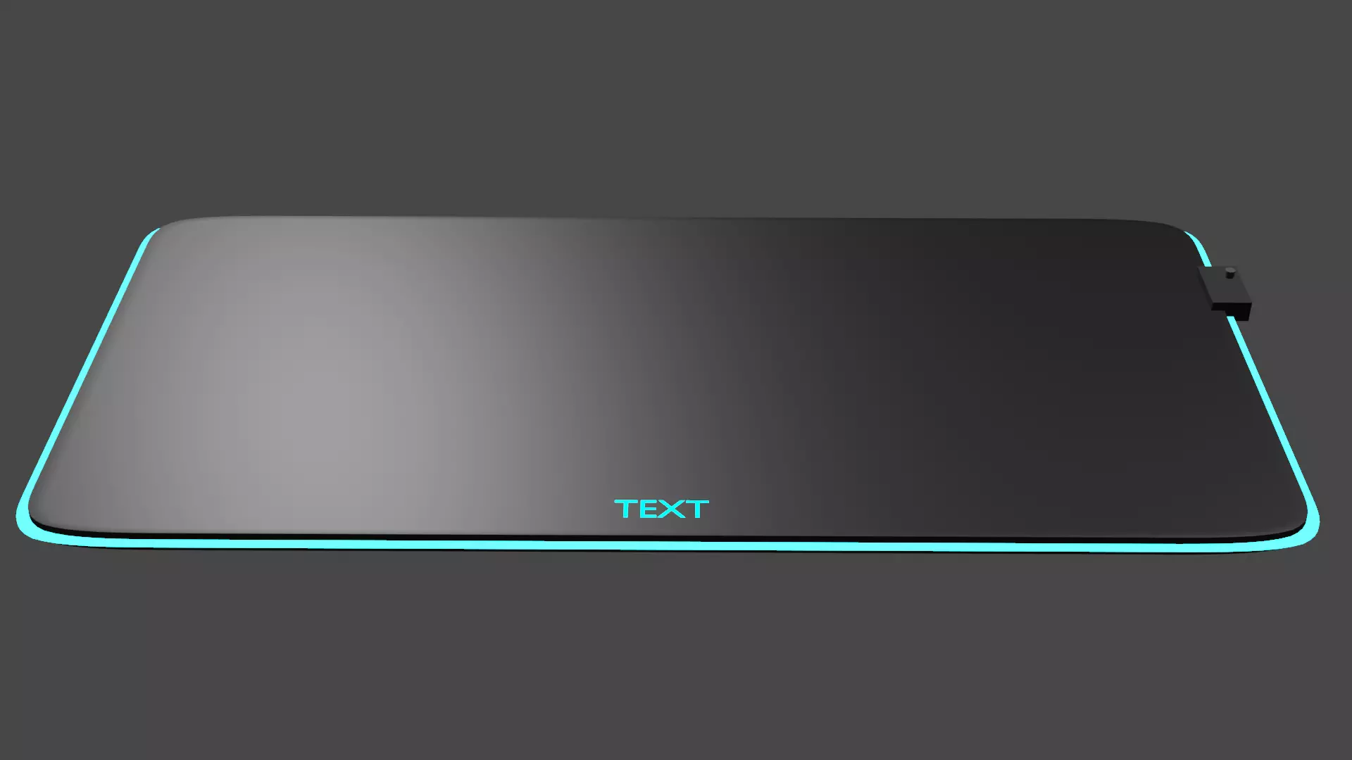 Simple mousepad with rgb Free 3D model