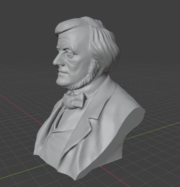 Richard Wagner 3D print model_2