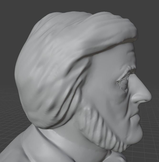 Richard Wagner 3D print model_6