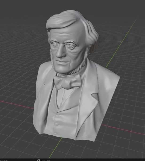 Richard Wagner 3D print model_3