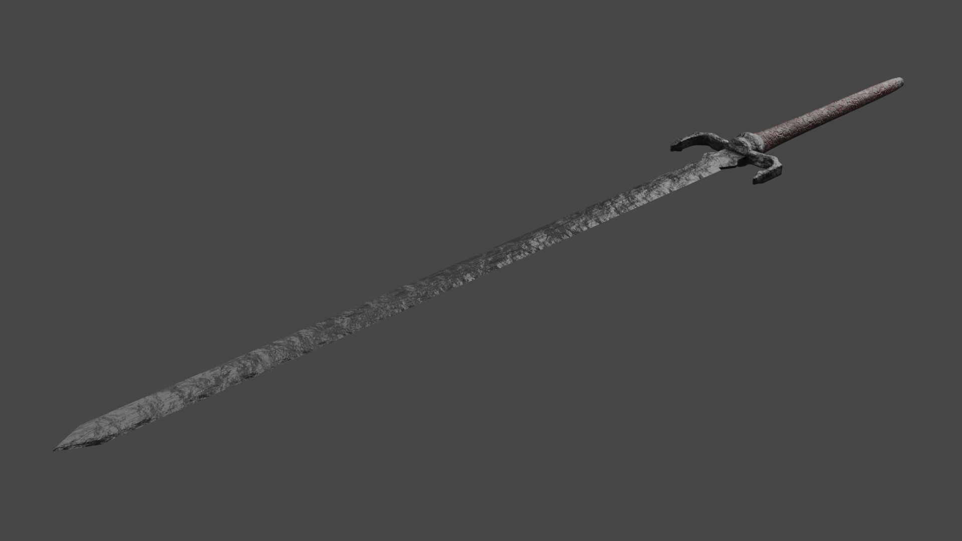 Penetrator Sword Demon Souls Free low-poly 3D model_1