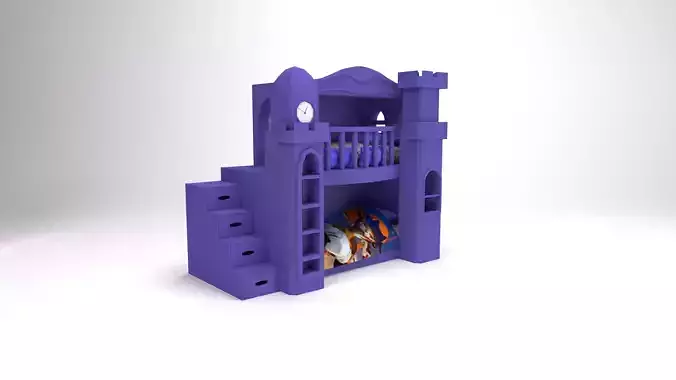 Tatlin qopqoqli yotoq Minotti 3D modeli