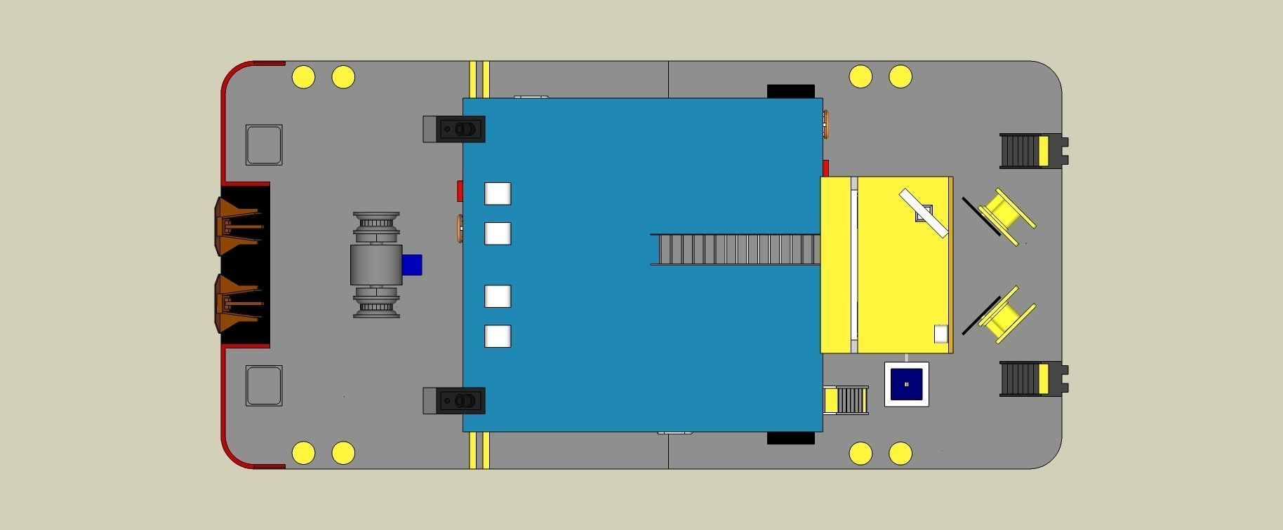 1 100 Push boat 3D printed kit 3D print model_15
