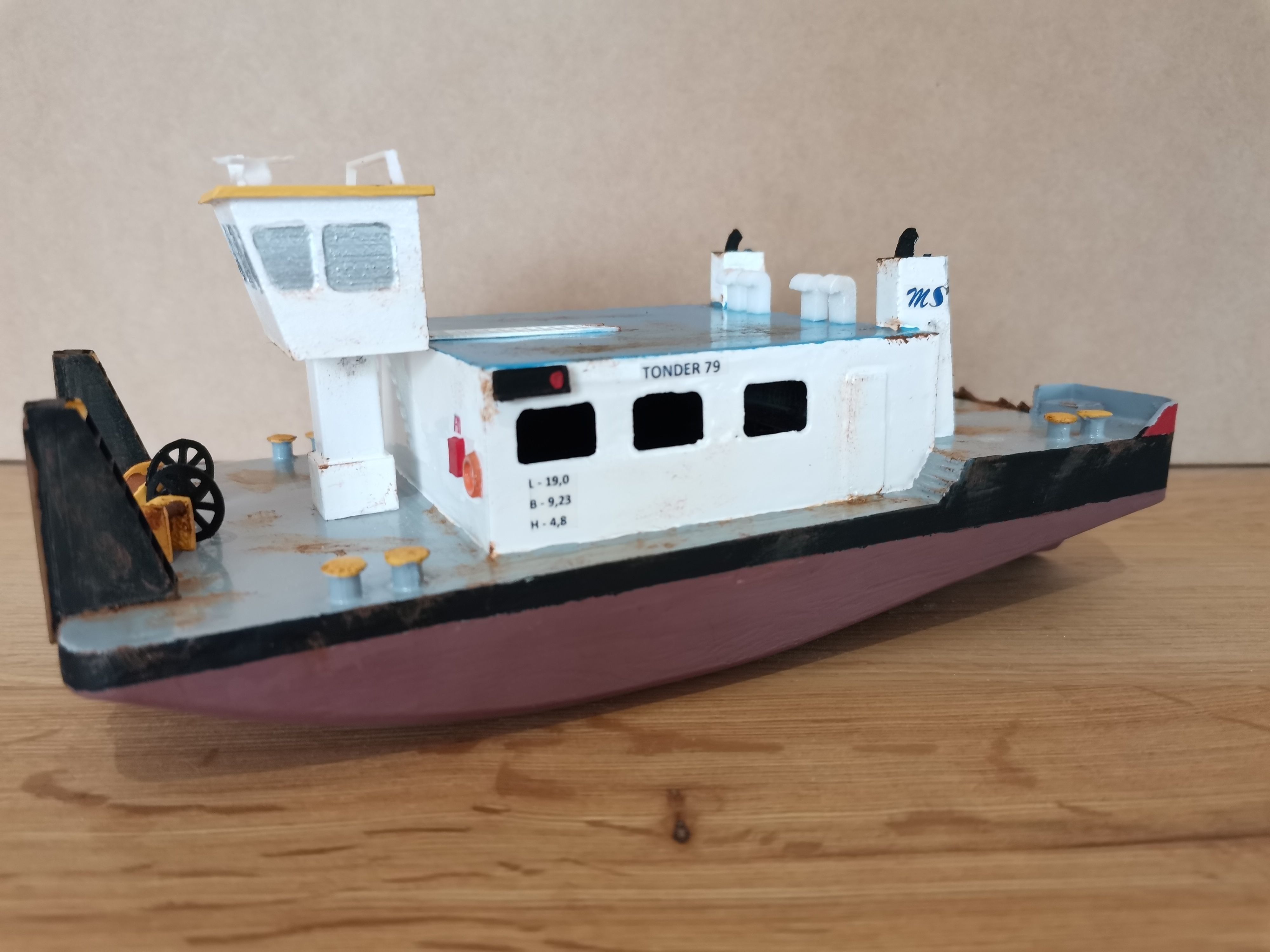 1 100 Push boat 3D printed kit 3D print model_1