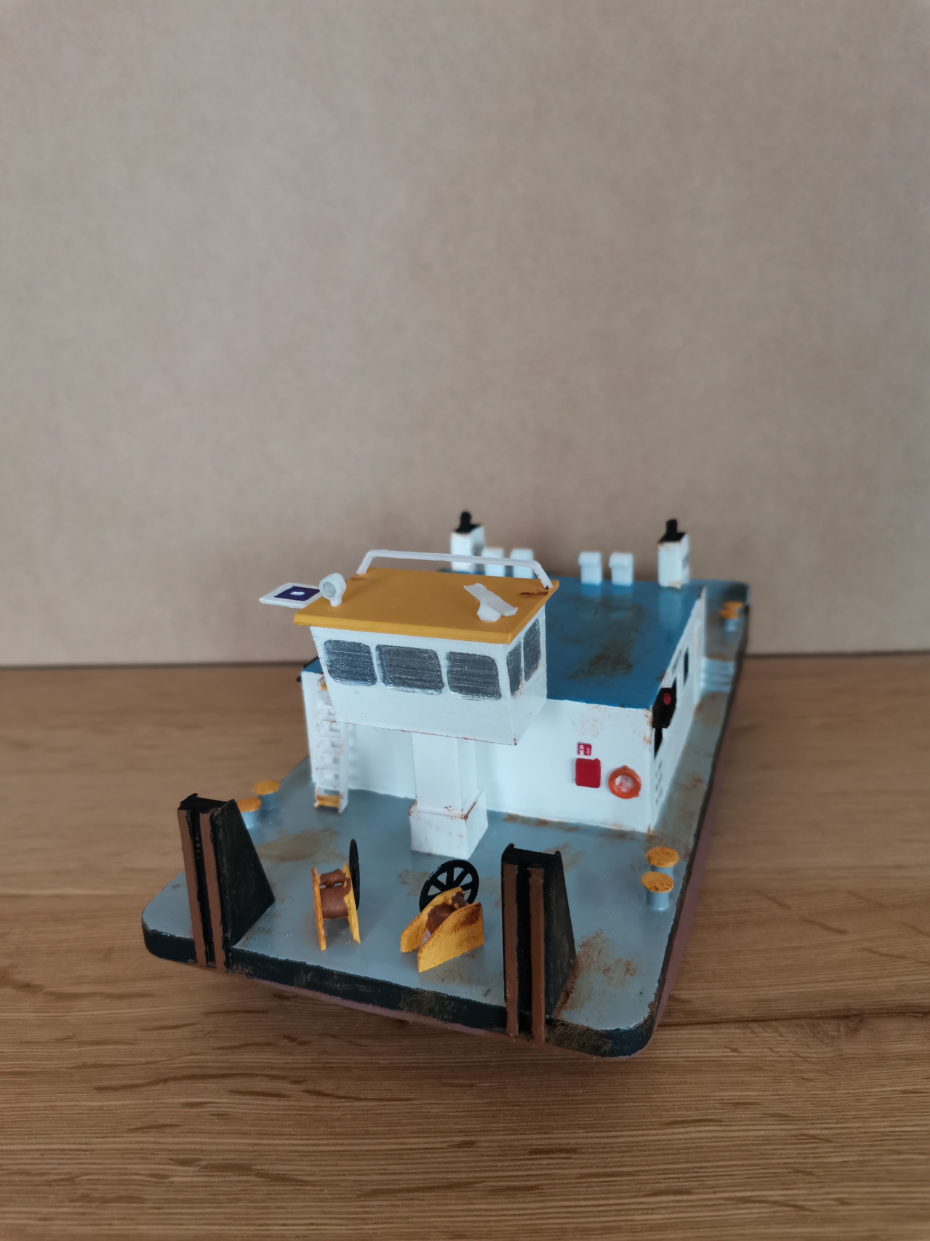 1 100 Push boat 3D printed kit 3D print model_3