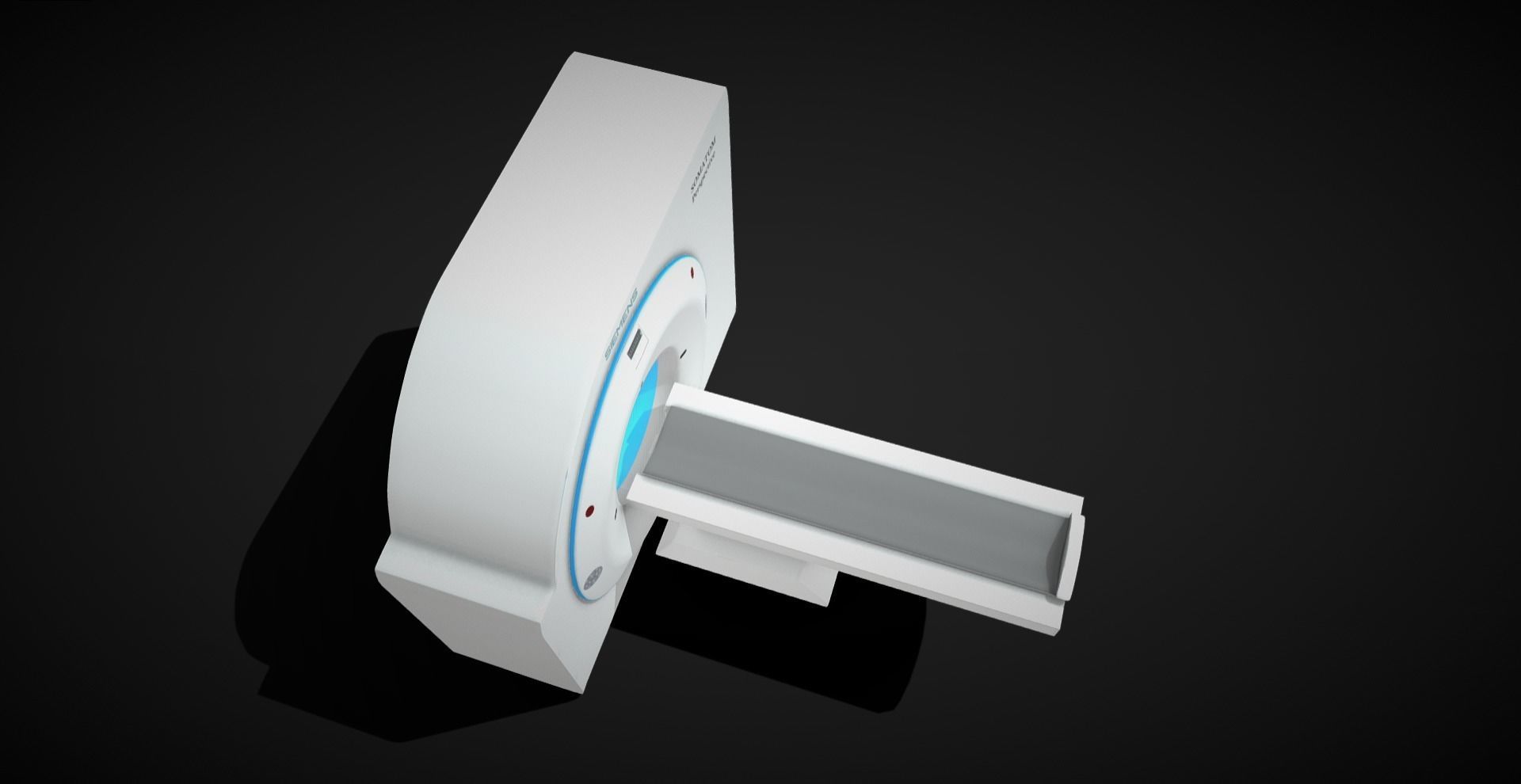 CT scan machine Low-poly 3D model_2