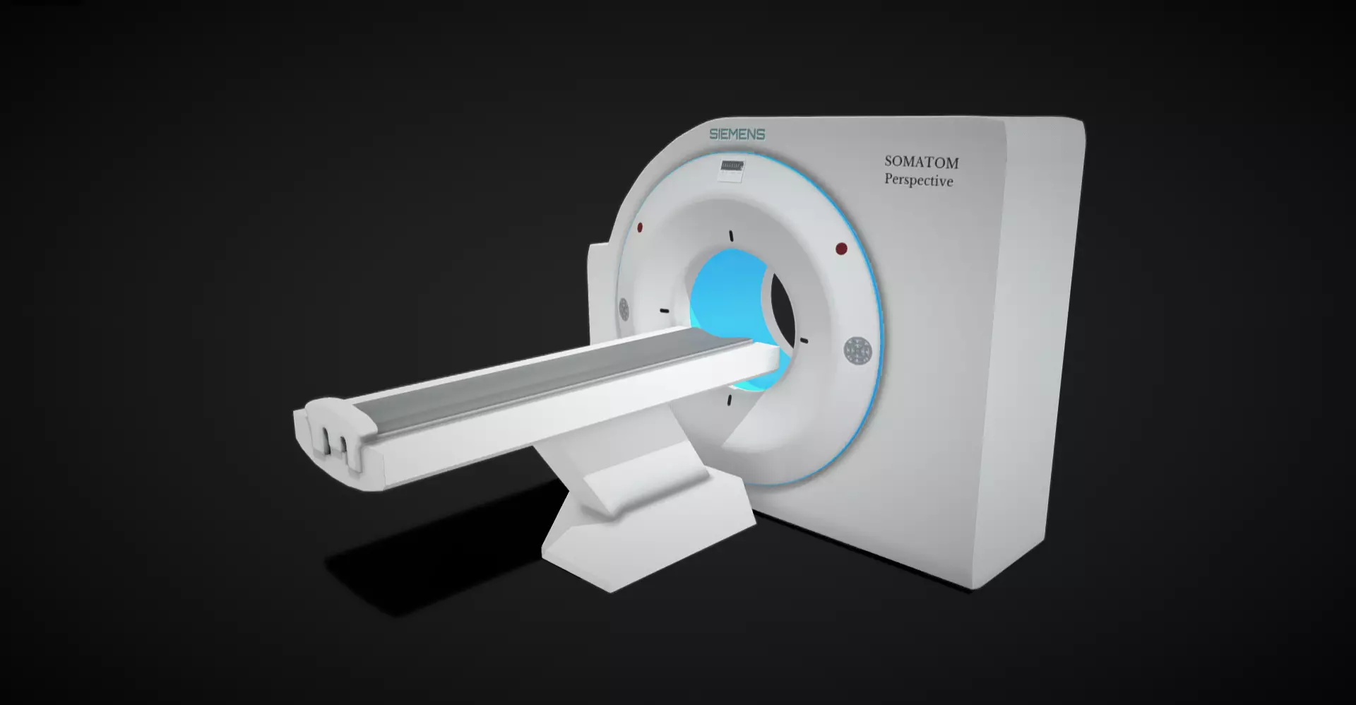 CT scan machine Low-poly 3D model_0