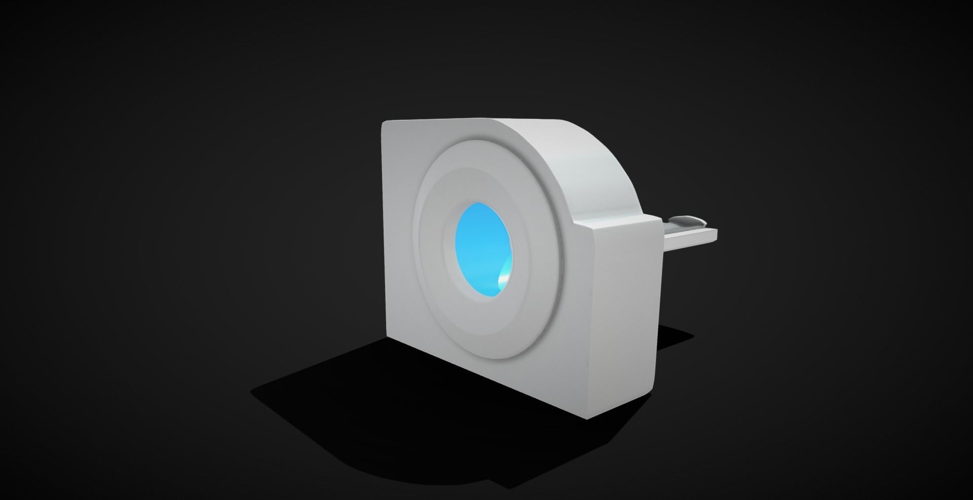 CT scan machine Low-poly 3D model_1