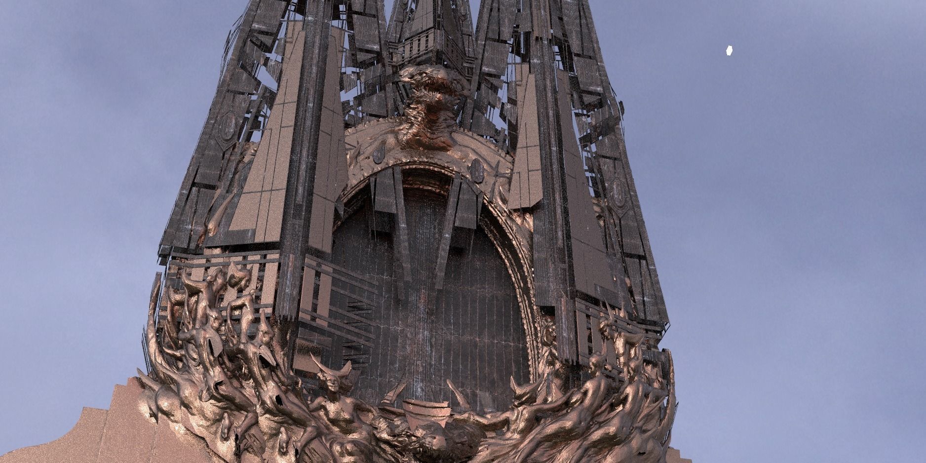 Dragon Tower Gateway 2 3D model_1