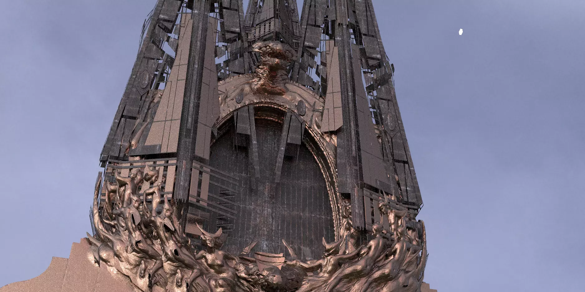 Dragon Tower Gateway 2 3D model_0