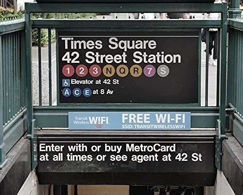 New York City Metro - Times Square Station sign 3D model