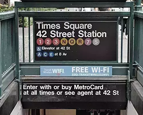 New York City Metro - Times Square Station sign 3D model