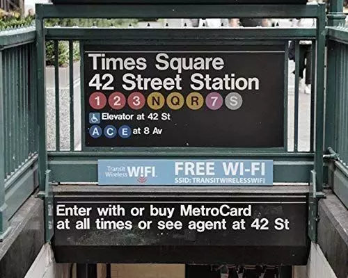 New York City Metro - Times Square Station sign 3D model