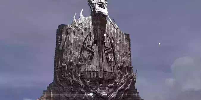 Arch Dragon Tower Gateway 5 3D model
