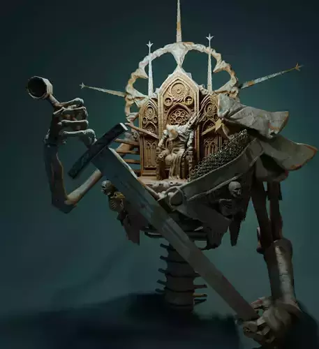 King Necromancer Free 3D print model