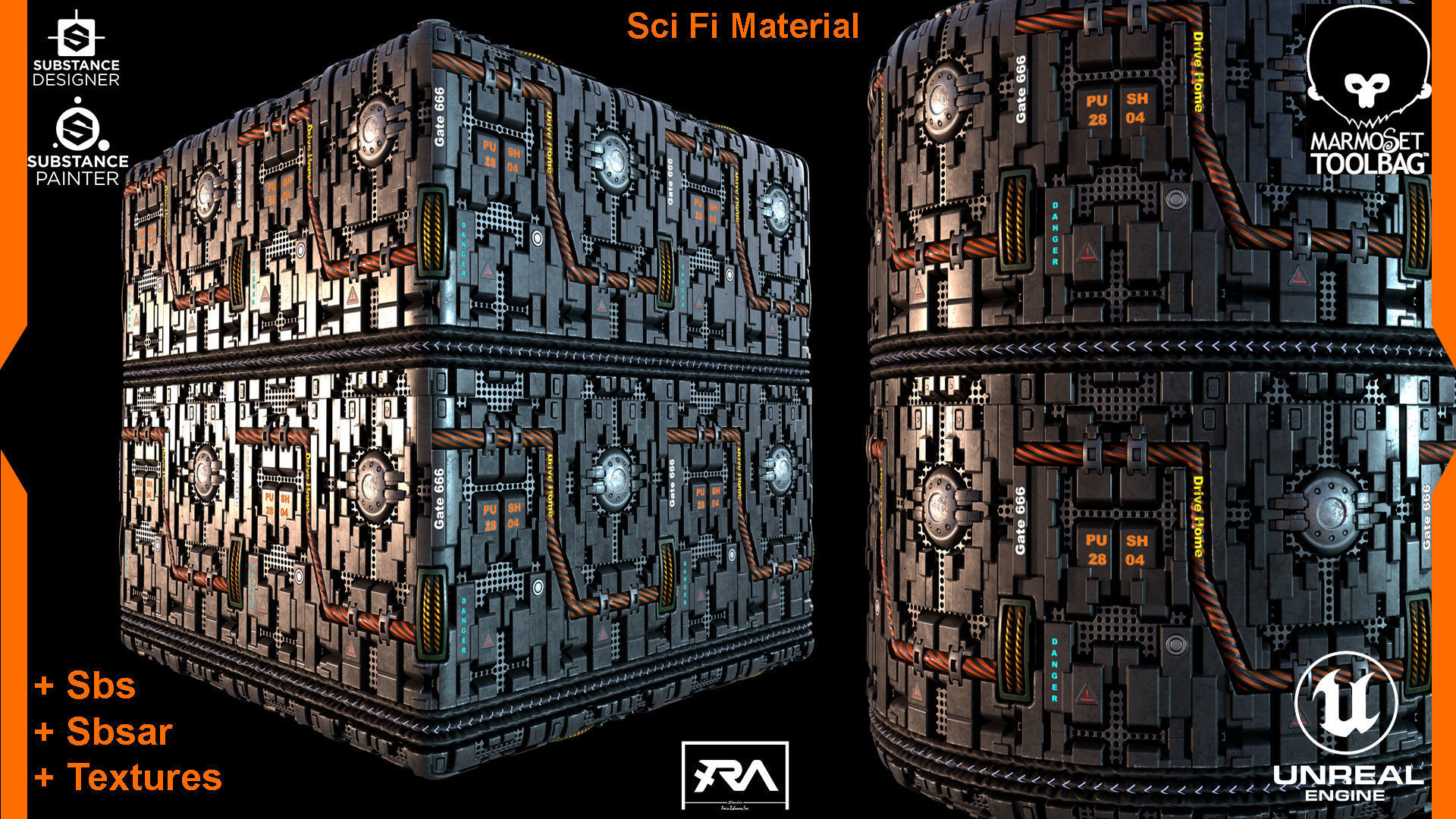 Sci Fi Material - Unreal Engine 4 Texture_5