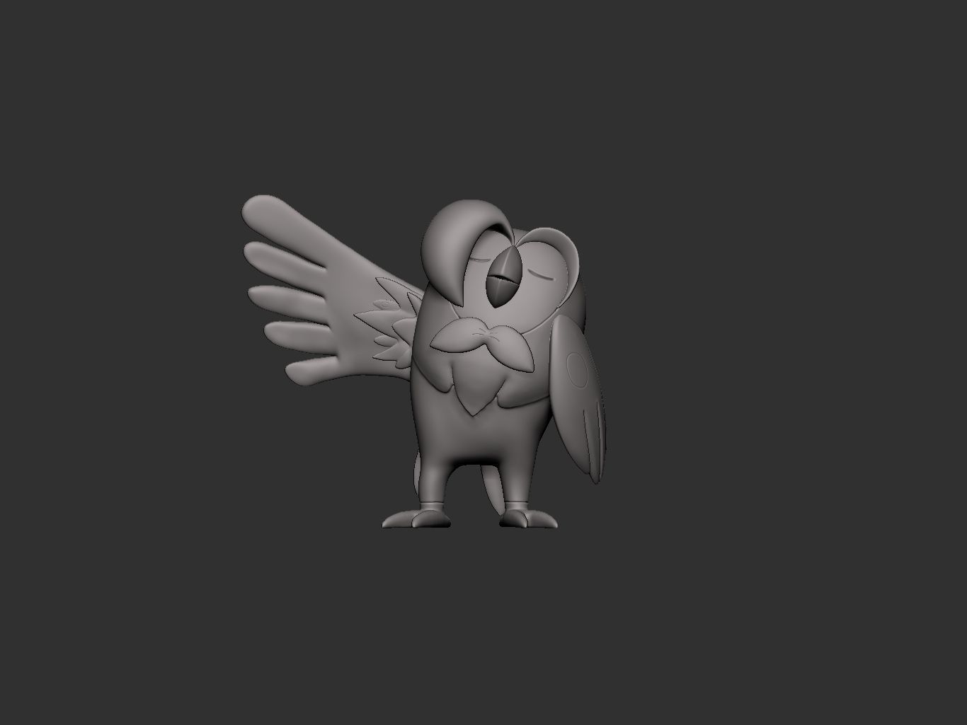 pokemon rowlet evolution pack 3D print model_10