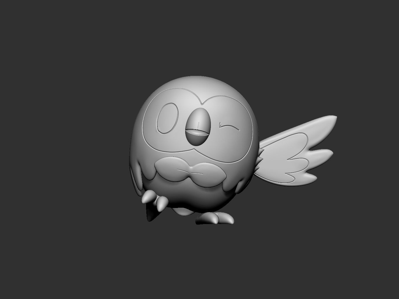 pokemon rowlet evolution pack 3D print model_4